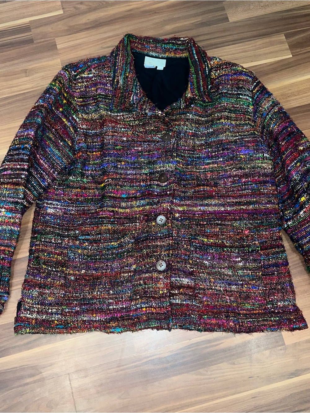 Silk Blend Woven Jacket